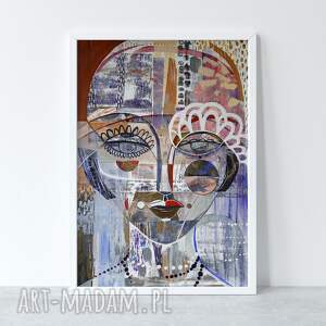 gabriela krawczyk plakat 40x50 cm - pola negri, wydruk, twarz, postać kobieta