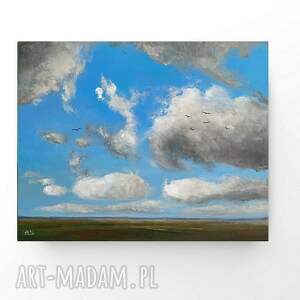 Obraz akrylowy na płótnie 40x50 cm - pejzaż z niebem