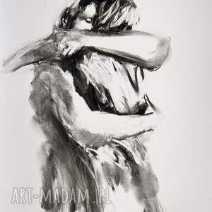 z tobą - 50x70cm, obrazy nad łóżko, do sypialni, grafika sypialni