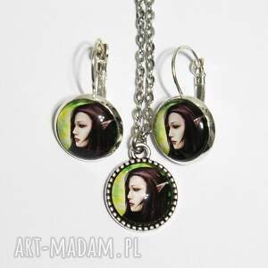 naszyjnik i kolczyki - elf, mały, komplet niej prezent