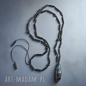 UNIKAT: sokole oko OBFITOŚĆ, BOGACTWO, SPOKÓJ: naszyjnik męski