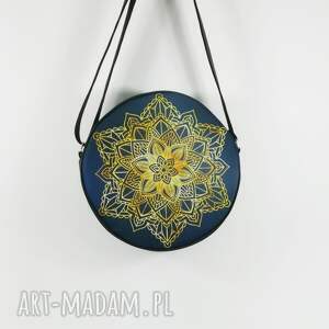handmade na ramię torebka okrągła mandala