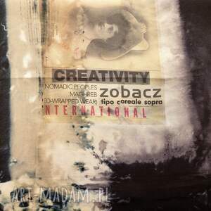 Prezent Duży szal jedwabny CREATIVITY (100 % pure Silk - krepa