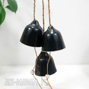 ręcznie zrobione pod choinkę nowoczesne dzwonki choinkowe - noir