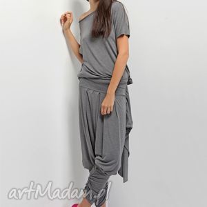 ręczne wykonanie ubrania komplet szary - limitowana kolekcja plumeria ss2013