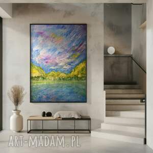 justyna jaszke plakat A3 chłodny poranek reprodukcja pasteli olejnych grafika