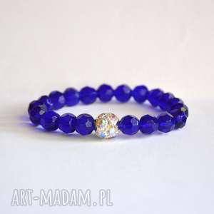 ręczne wykonanie bracelet by sis: modne kryształy w kolorze electric blue