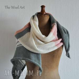 handmade szaliki letni pastelowy szal
