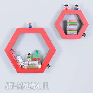 handmade pokoik dziecka półka na książki zabawki hexagon ecoono