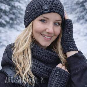 Opaska na wietrzne dni w drodze do pracy - grafit