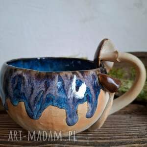 kubek ceramiczny - grzyby, prezent grzybem, grzybiarza, pod choinkę