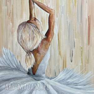 ego praca z cyklu madison namalowałam piosenki, obraz balerina