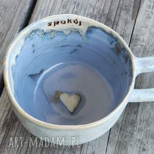 Kubek ceramiczny kawowy 200 ml „Spokój” - ręcznie toczony