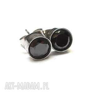 alloys collection /cyrkonie - black/ stal, szlachetna, sztyfty