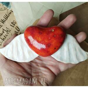 handmade ceramika uskrzydlone serce