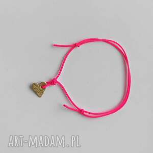 SERDUSZKO bransoletka, mosiądz, sznurek