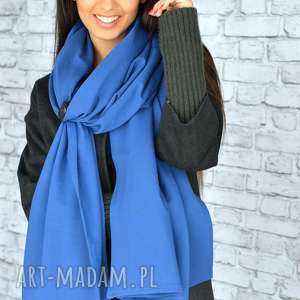 handmade szaliki szal mega duży 250cm! Niebieski
