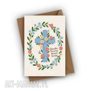 kartka na komunię - pamiątka pierwszej komunii świętej, pierwsza komunia święta