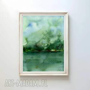 Oryginalna A4. Pejzaż, akwarela, obraz, widok, plakaty