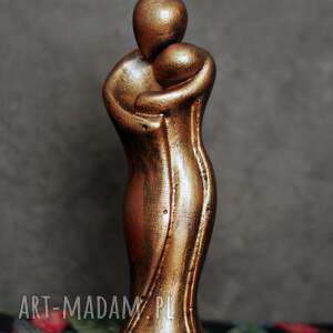 handmade dekoracje rzeźba z gipsu figurka para zakochanych, złoty królewski, 15