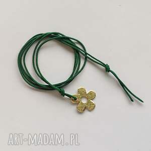 kwiat wisiorek mosiądz, zmatowione, pod choinkę prezent