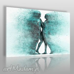 obraz na płótnie - para sylwetki postacie - VAKU DSGN dom