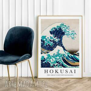 plakat hokusai - format 70x100 cm salonu, modne plakaty