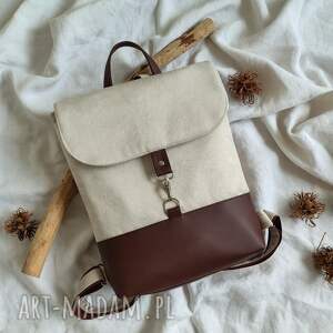 Damski Velvet ecru - do pracy, plecak na rower
