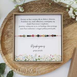 Prezent dla Nauczycielki Przedszkola Bransoletka Meadow