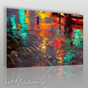 obraz na płótnie - abstrakcja odbicie - 120x80 - VAKU DSGN dom obrazy