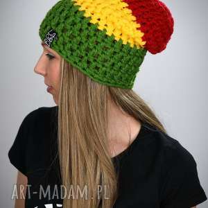czapka rasta 07, reggae jamajk, ciepła