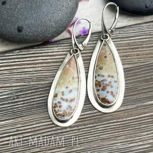 prezenty święta ocean spokojny, srebrne kolczyki