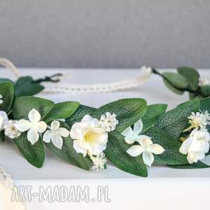 Szałwiowa cisza - delikatny wianek na komunię i ślub