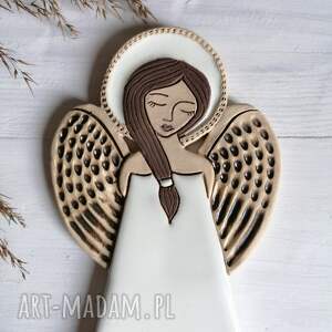 anioł ceramiczny - pula mała prezent, ślub, chrzest, komunia