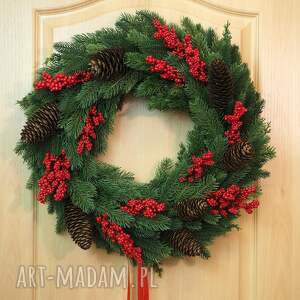 Wianek świąteczny 5 - na drzwi, bożonarodzeniowy, stroik