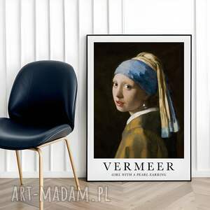 plakaty plakat dziewczyna z perłą vermeer - format 50x70 cm