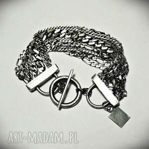 kszu - multi chine silver bracelet, minimalizm, lifestyle łańcuszki