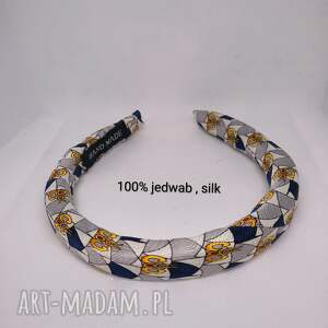 Prezent Wąska, jedwabna opaska puffy