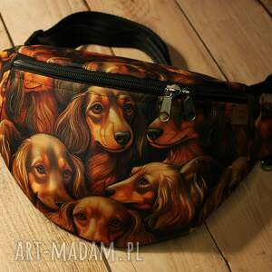 jamniki rozmiar XXL, pojemna, spacer, nerka damska