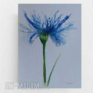 kwiatek - akwarela formatu 32/24 cm