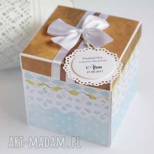 handmade scrapbooking kartki exploding box chrzest