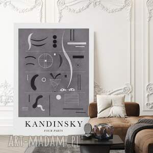 kandinsky four part, plakat, obraz, plakaty, grafika, nowoczesne