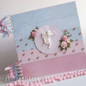 handmade scrapbooking albumy album z aniołkiem/25x25cm