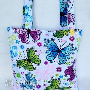 Ekologiczna na motyle - torba na zakupy, szoperka