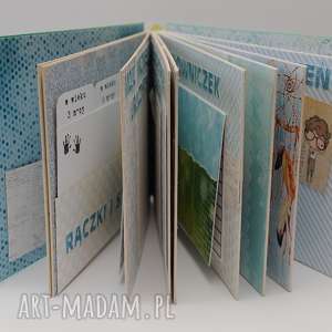 handmade scrapbooking albumy album pamiętnik chłopiec