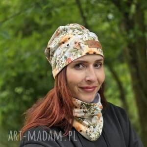 Prezent Czapka w liski bawełna, lis, kolorowa