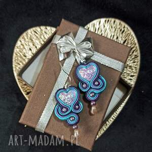 kolczyki sutasz nane serca walentynki koralików