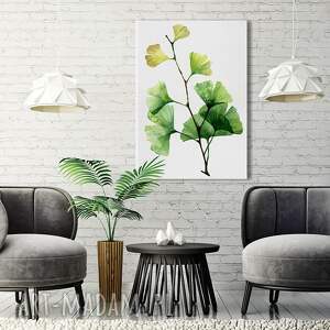 ludesign gallery obraz drukowany na płótnie roślina miłorząb japoński 50x70cm