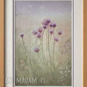 kgorka watercolor obraz akwarelowy ulotny zawciąg akwarela kwiaty format a4