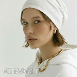 Czapka damska Smerfetka dzianinowa z ciemną górą dobra na codzienne